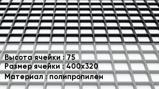 Георешетка 75 Ячейка: 400х320 полипропилен